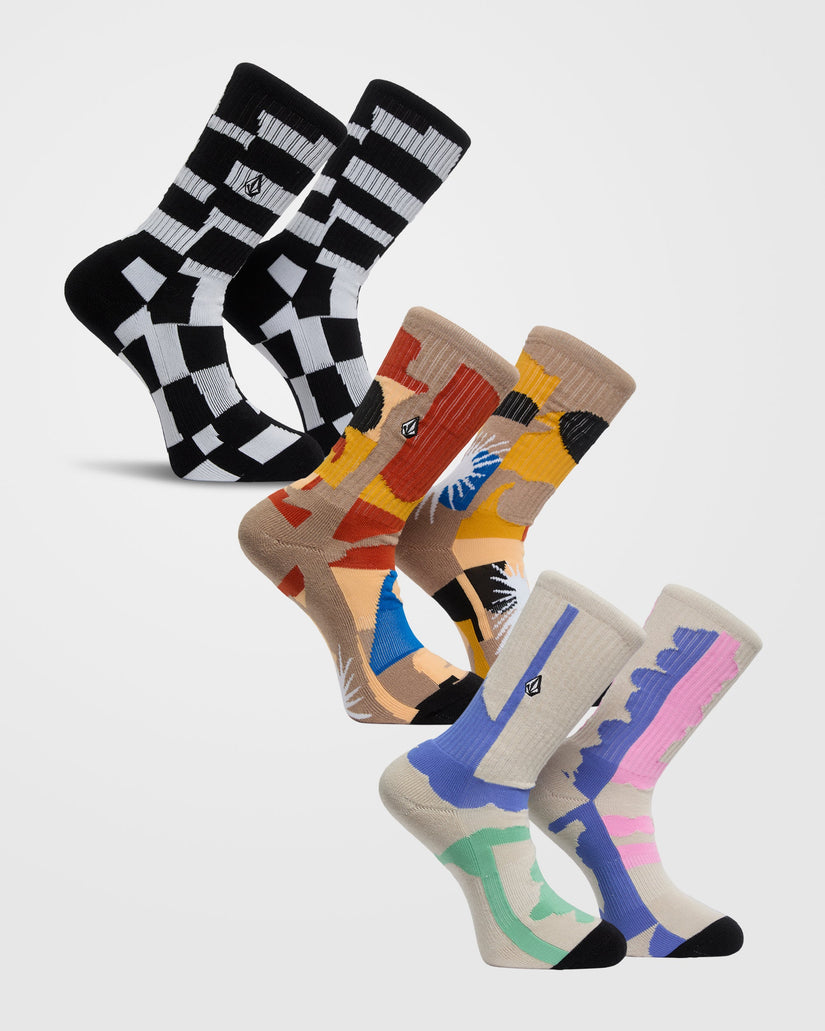 Calcetines Carrau Print Mixer (pack de 3) - Multi
