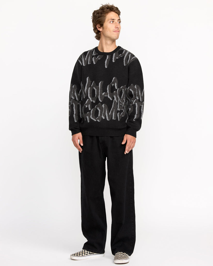 Jersey Stone Jacquard - Black