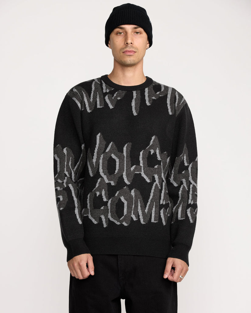 Jersey Stone Jacquard - Black