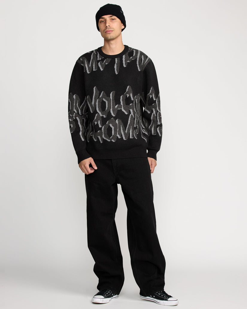 Jersey Stone Jacquard - Black