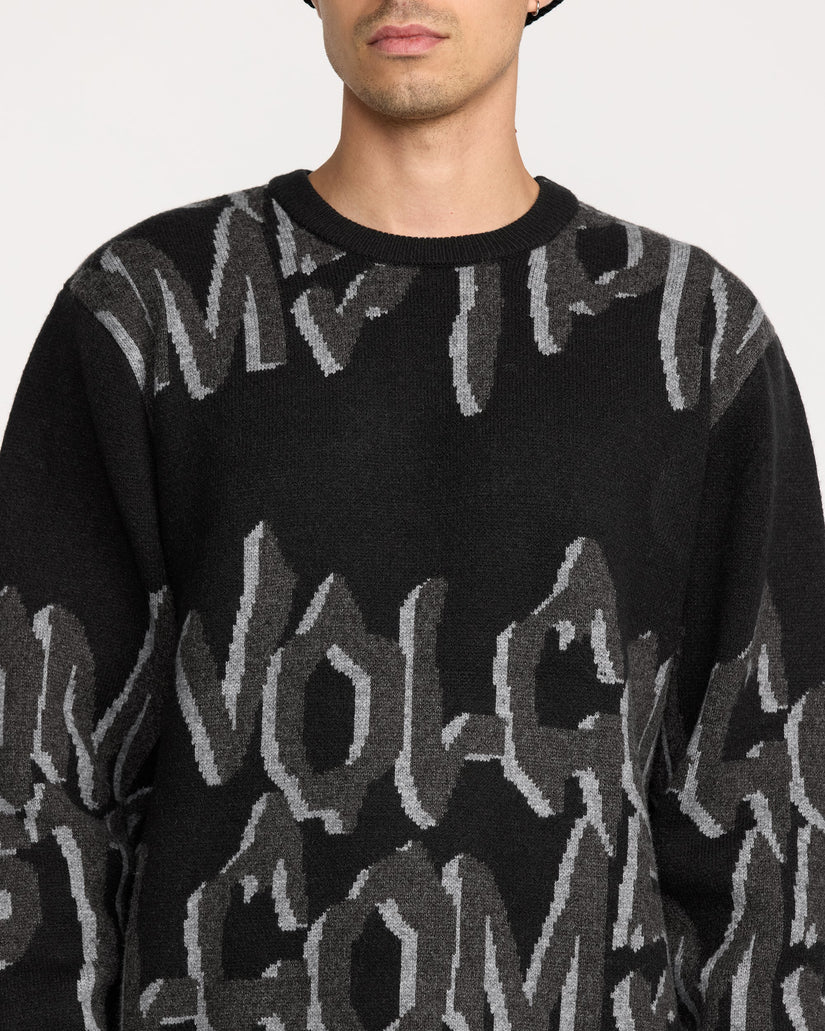 Jersey Stone Jacquard - Black