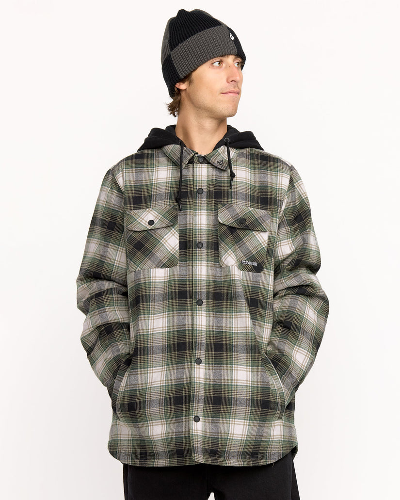 Chaqueta de franela Insulated Kenson - Black Green