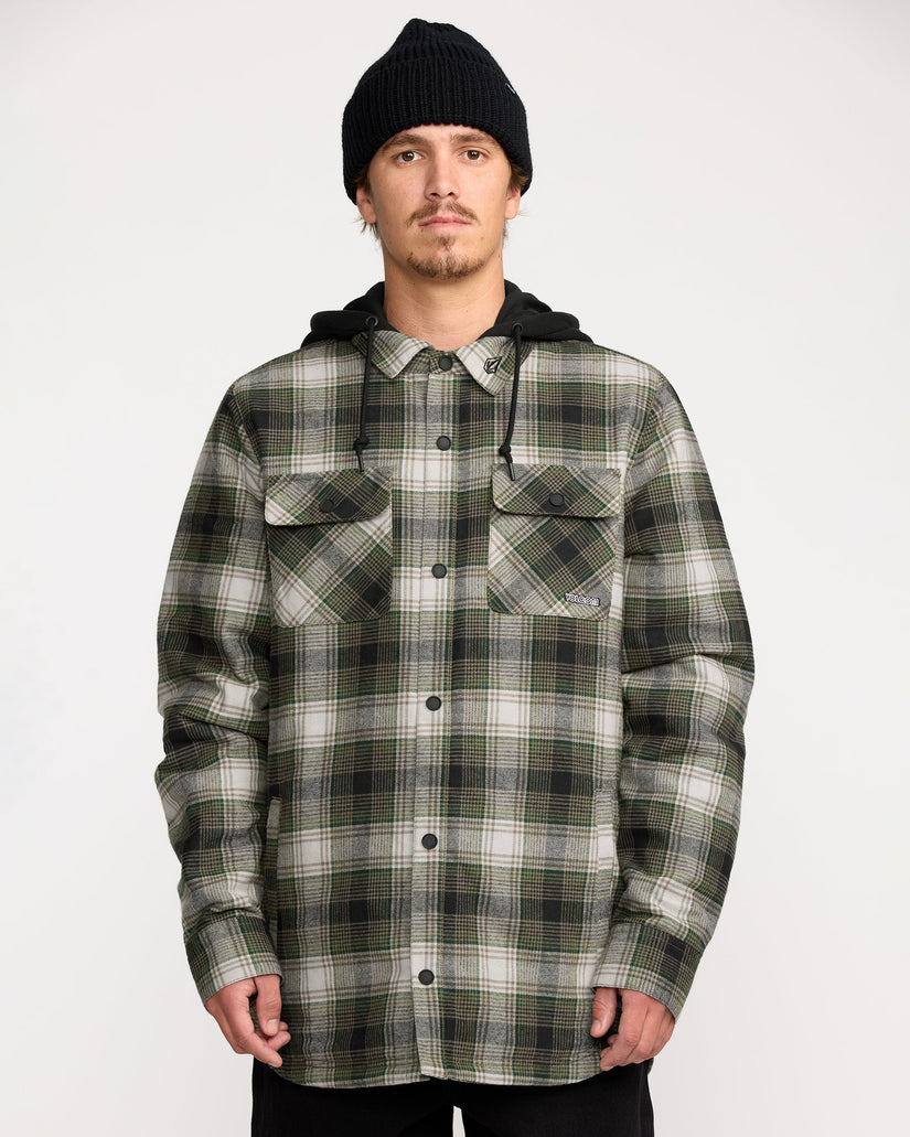 Chaqueta de franela Insulated Kenson - Black Green