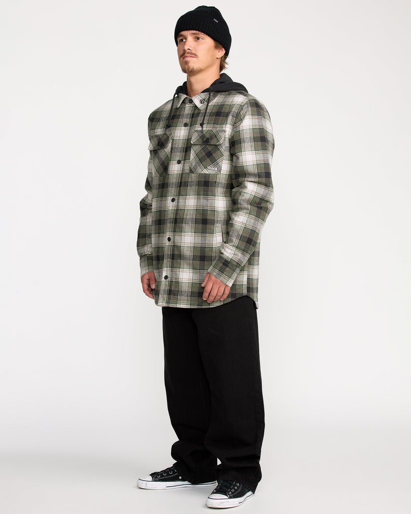 Chaqueta de franela Insulated Kenson - Black Green