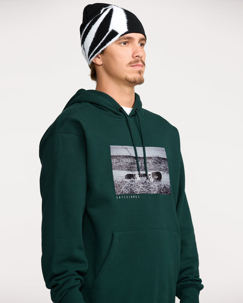 Sudadera con capucha Essential - Black Green