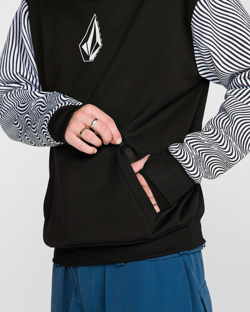 Sudadera con capucha Hydro Riding - Black/White