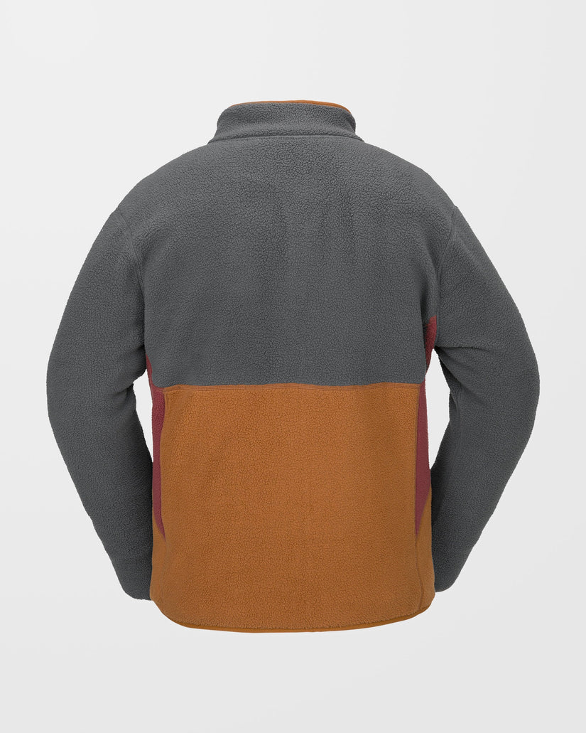 Chaqueta con cremallera Fleecer- Charcoal