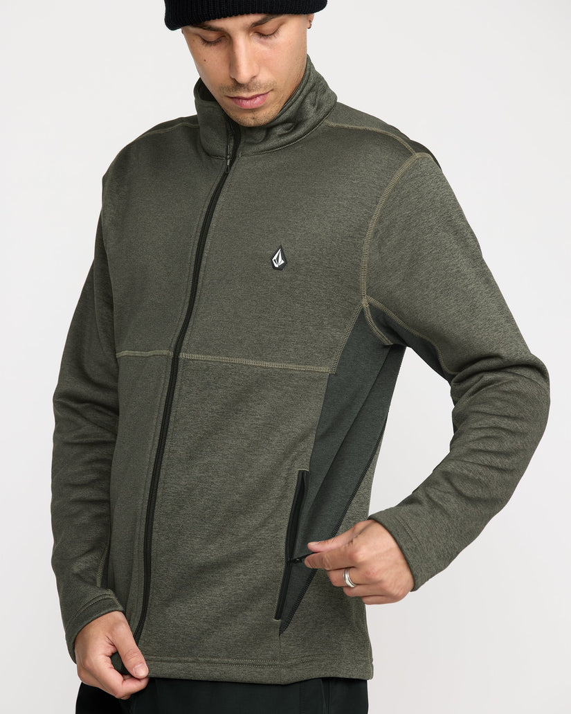 Sudadera polar con cremallera Snowbound - Military