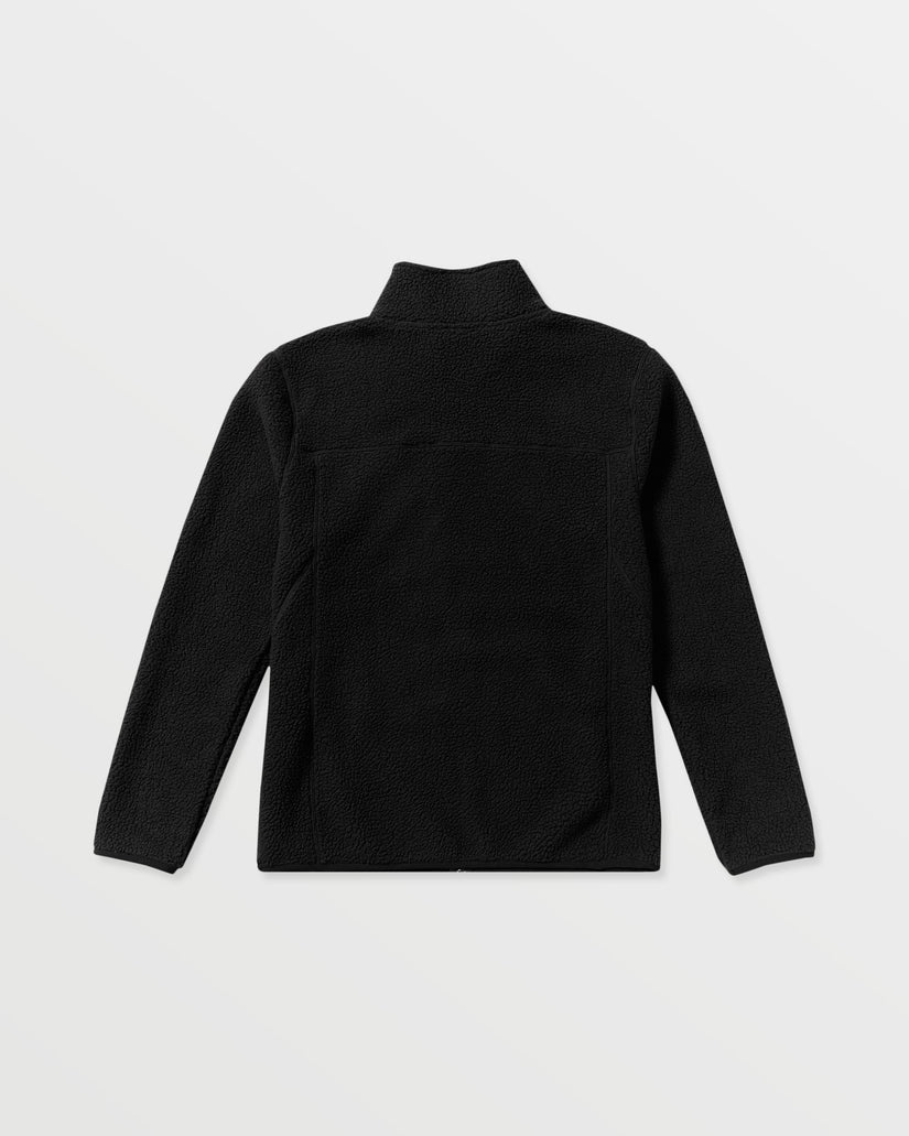 Chaqueta Sherpa con cremallera Nelson - Black