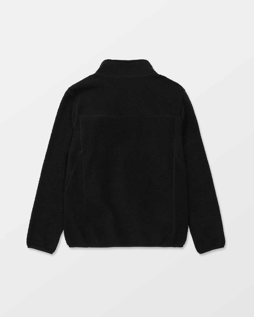 Chaqueta Sherpa con cremallera Nelson - Black