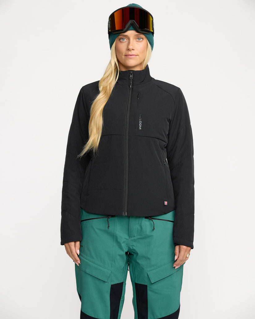 Chaqueta con cremallera Evergreen - Black