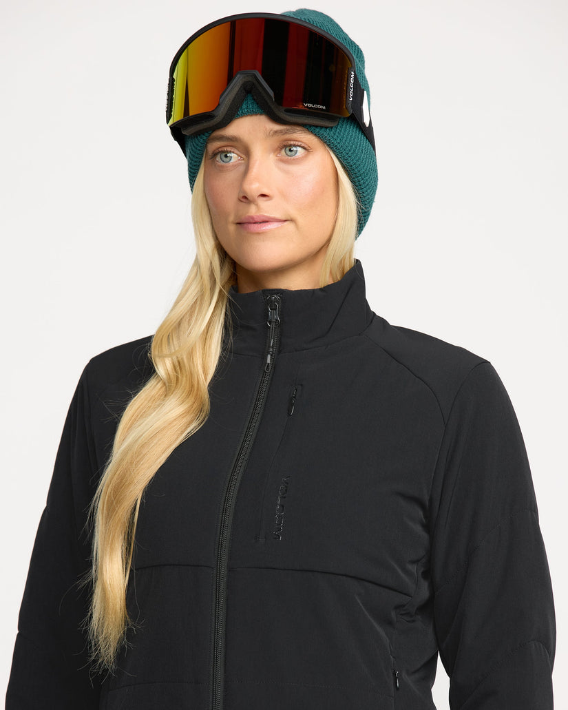 Chaqueta con cremallera Evergreen - Black