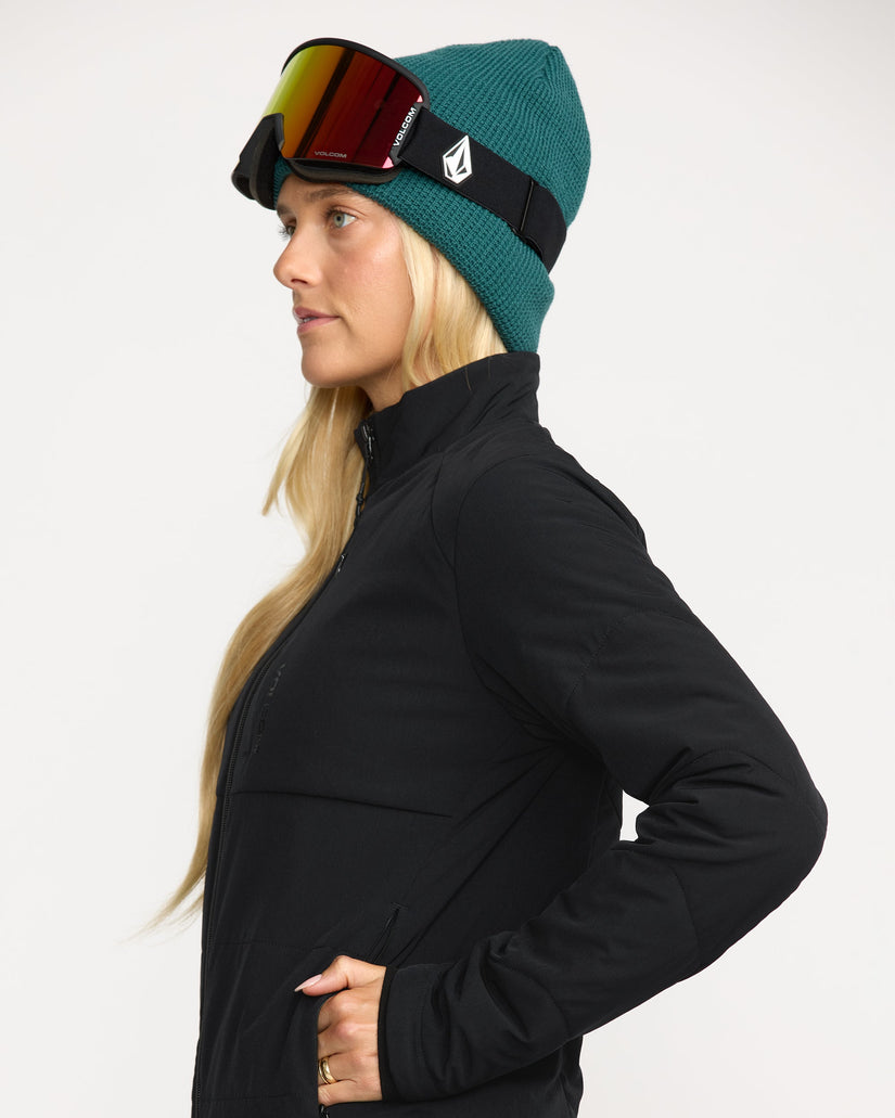 Chaqueta con cremallera Evergreen - Black
