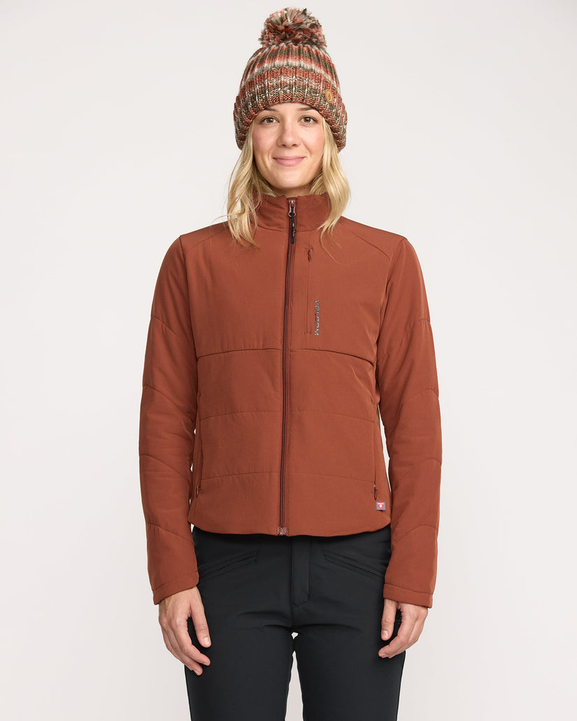 Chaqueta con cremallera Evergreen - Henna