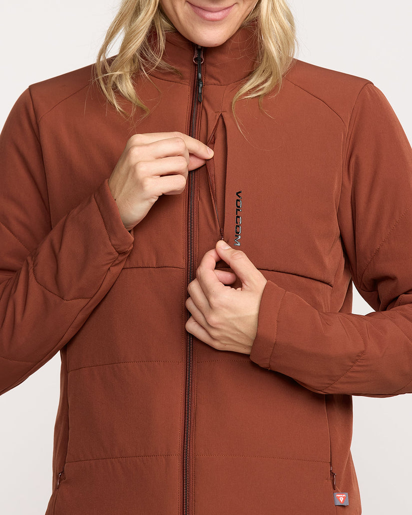 Chaqueta con cremallera Evergreen - Henna