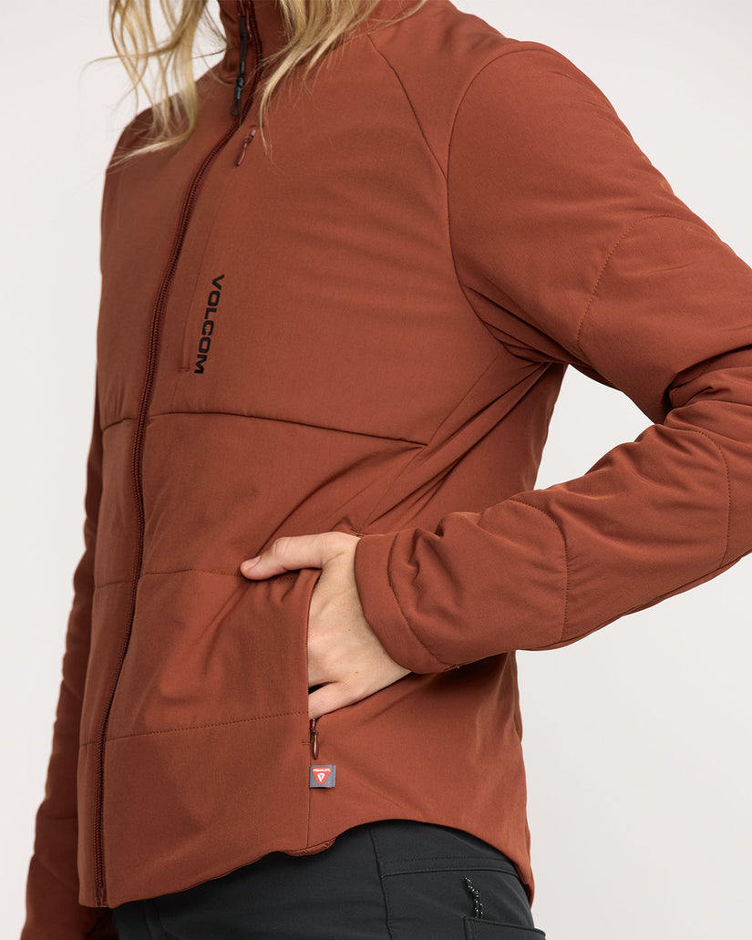 Chaqueta con cremallera Evergreen - Henna