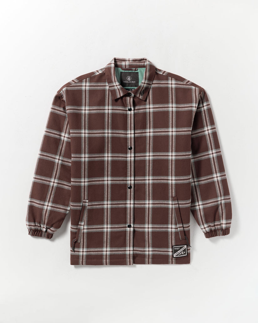 Chaqueta Insulated Riding Flannel - Oxblood