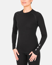 Camiseta primera capa W Merino Blend - Black