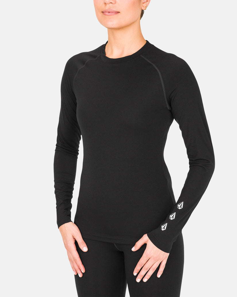 Camiseta primera capa W Merino Blend - Black