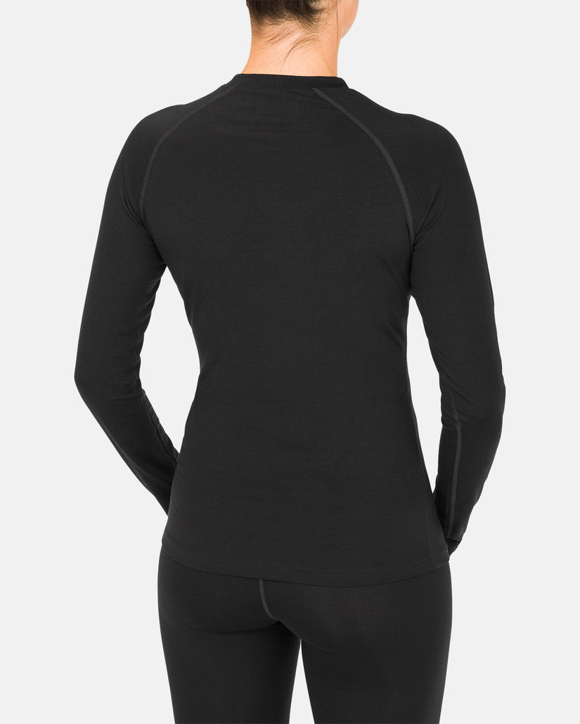 Camiseta primera capa W Merino Blend - Black