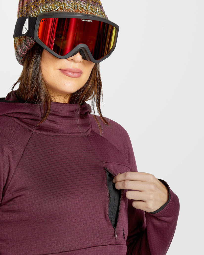 Sudadera con capucha Gridlock Balaclava - Burgundy