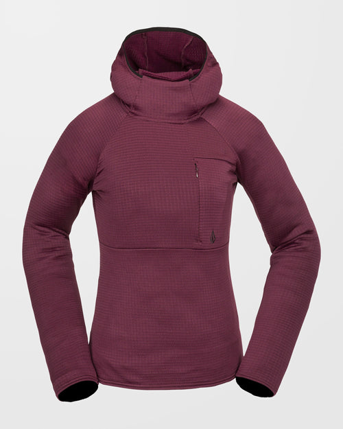 Sudadera con capucha Gridlock Balaclava - Burgundy