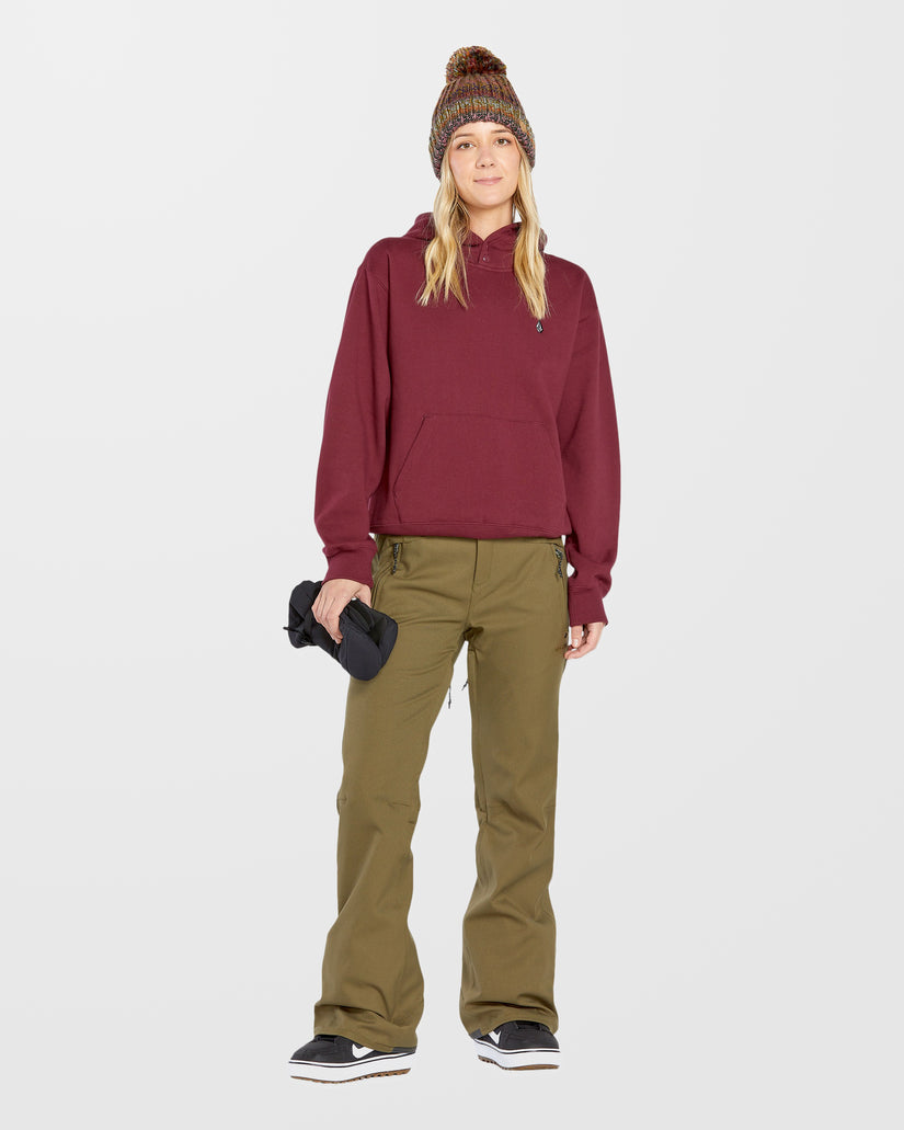Sudadera de felpa con capucha Costus - Burgundy