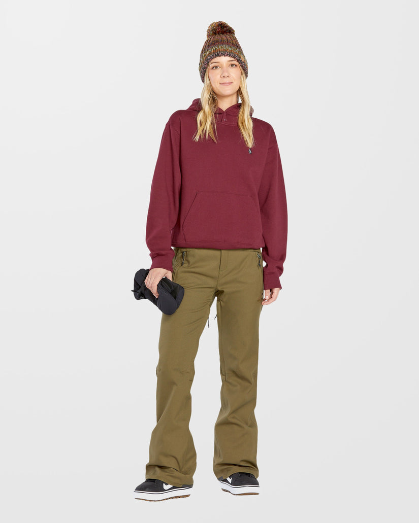 Sudadera de felpa con capucha Costus - Burgundy
