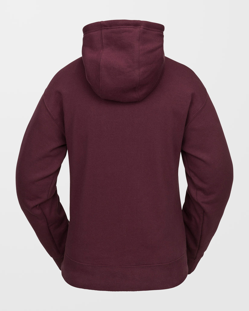 Sudadera de felpa con capucha Costus - Burgundy