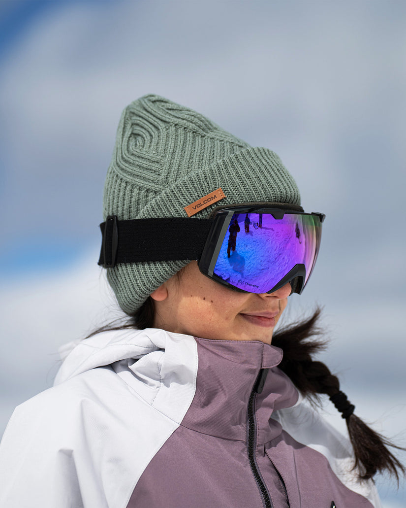 Gorro Stone Knit - Lichen Green