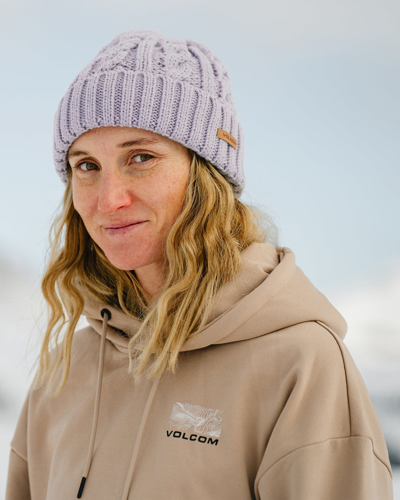 Gorro Stone Knit - Lavender Aura