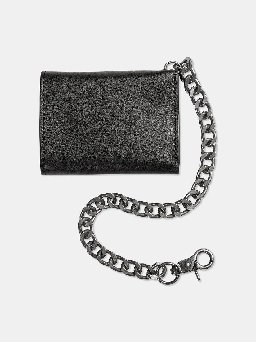 Cartera V Ent Leather  - BLACK