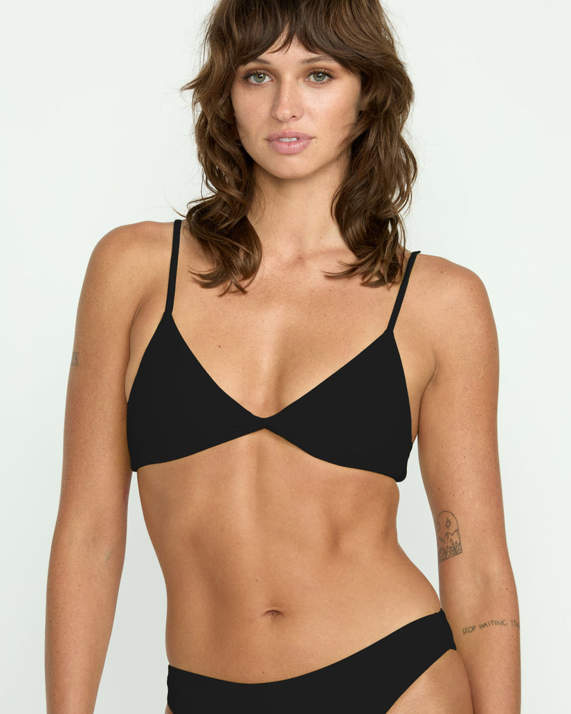 Top de bikini Simply Seamless V Neck - Black