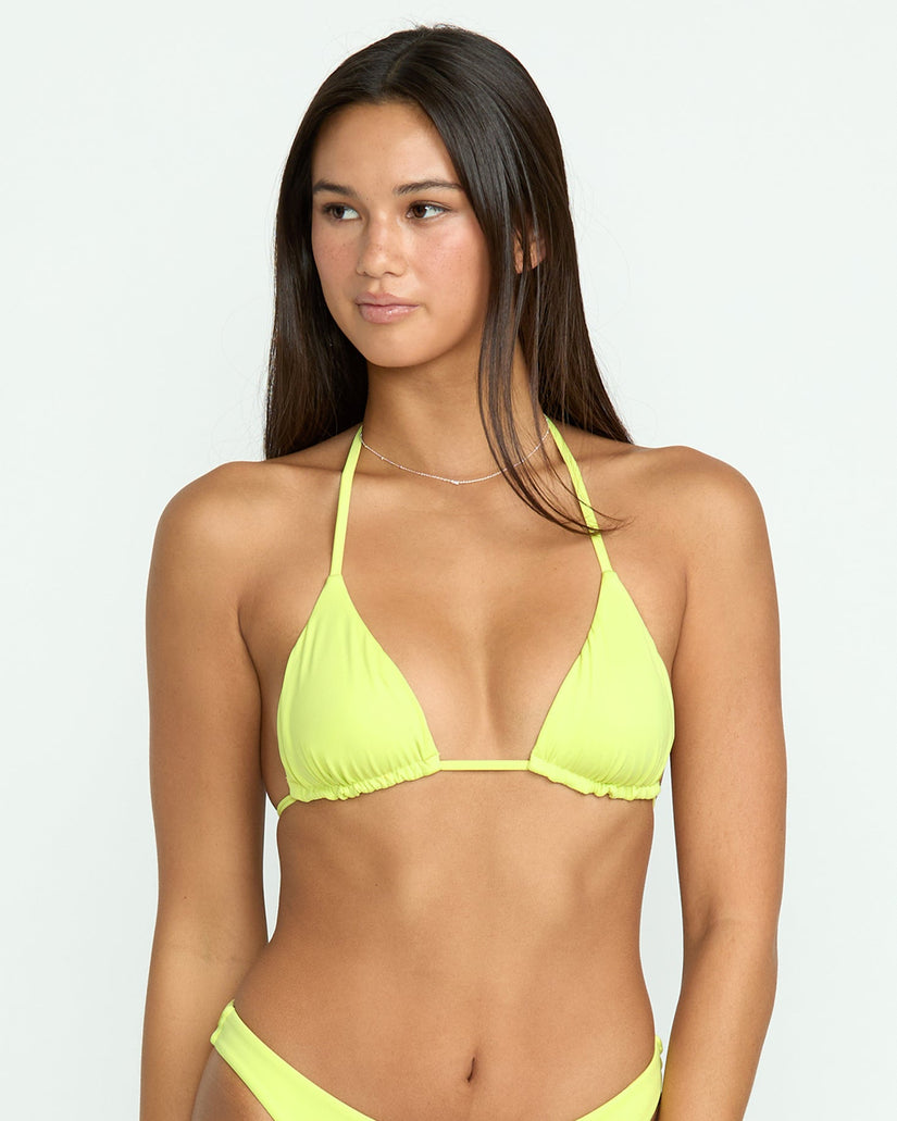 Top de bikini de triángulo Simply Seamless - Island Green