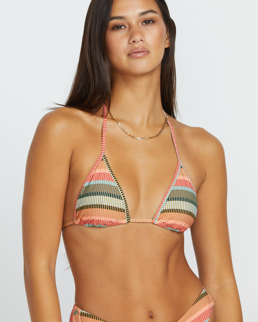Top de bikini triángulo Sol Song Slide - MULTI