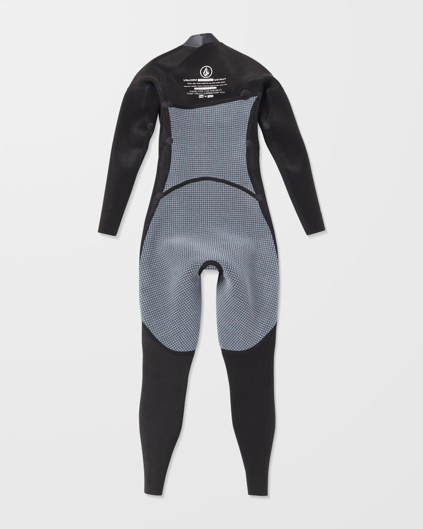 Traje De Neopreno Con Cremallera En El Pecho 4/3Mm - Black