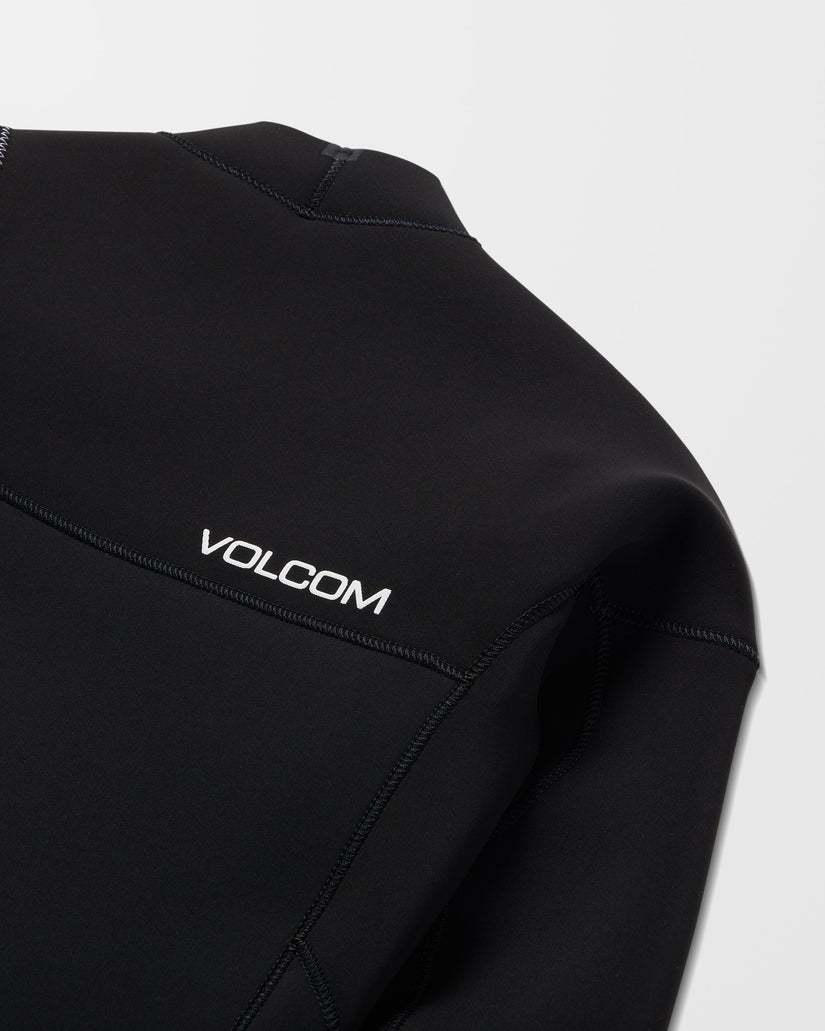Traje De Neopreno Con Cremallera En El Pecho 4/3Mm - Black
