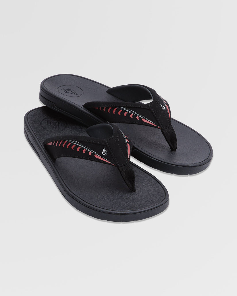 Sandalias Jack Robinson - BLACK RED