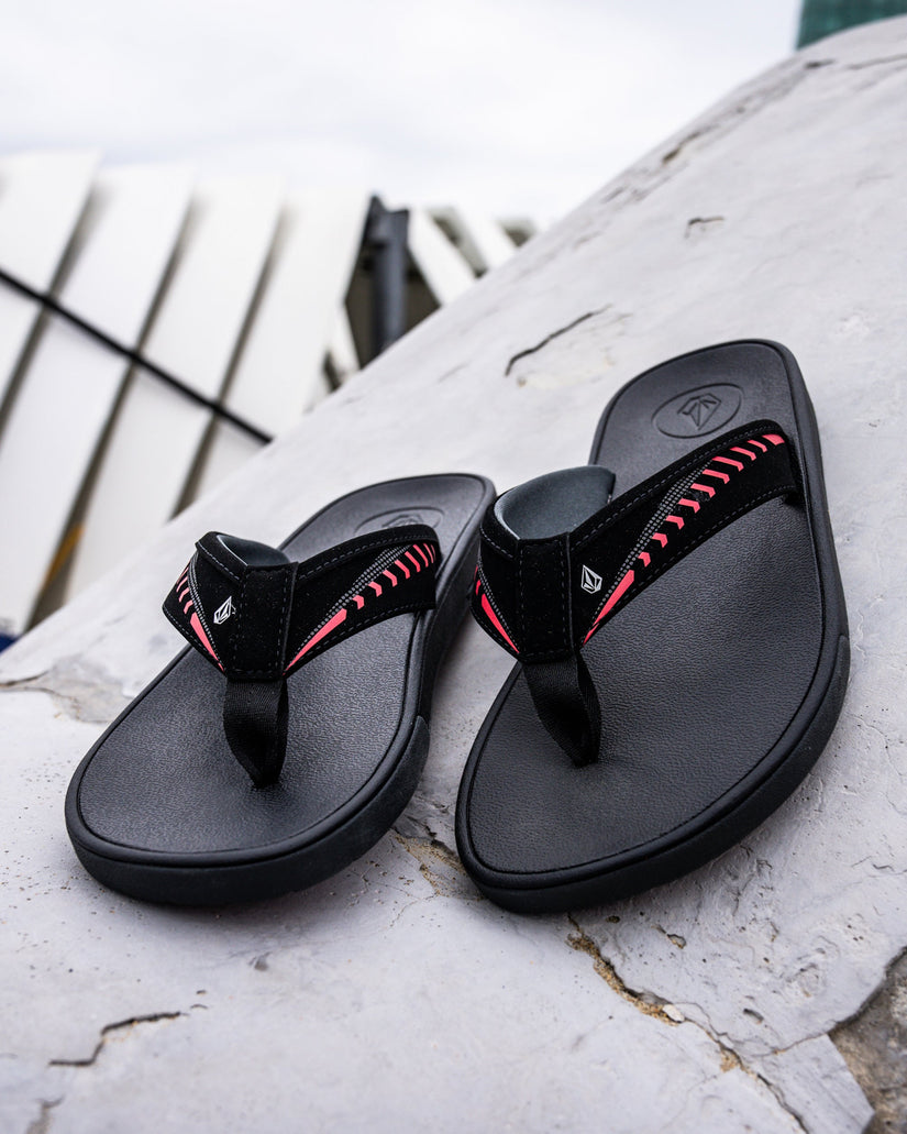 Sandalias Jack Robinson - BLACK RED