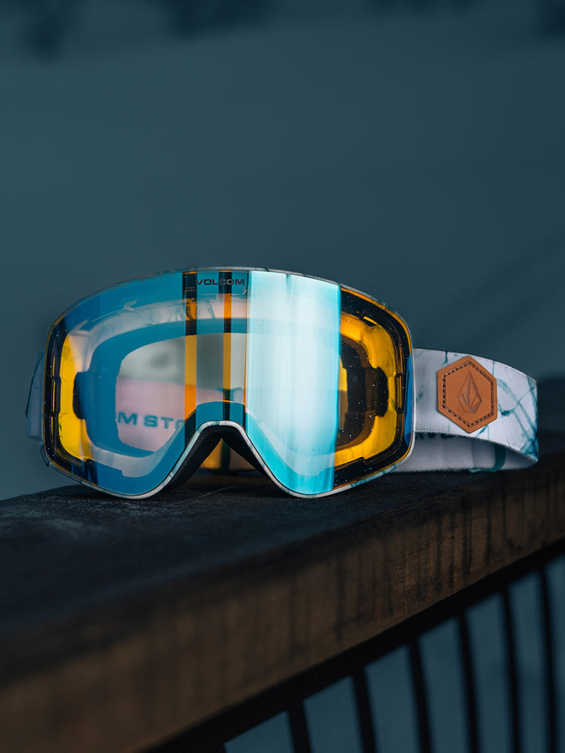 Gafas Odyssey blanco hielo (lente bonus amarillo) - ICE CHROME