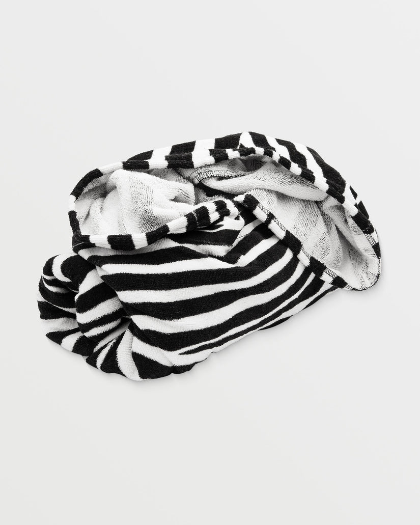 Toalla de cambio con capucha Hooded - WHITE BLACK