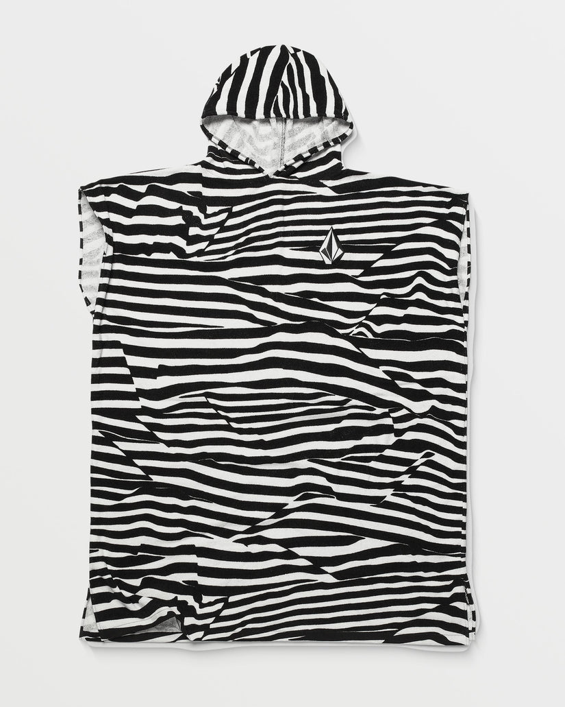 Toalla de cambio con capucha Hooded - WHITE BLACK