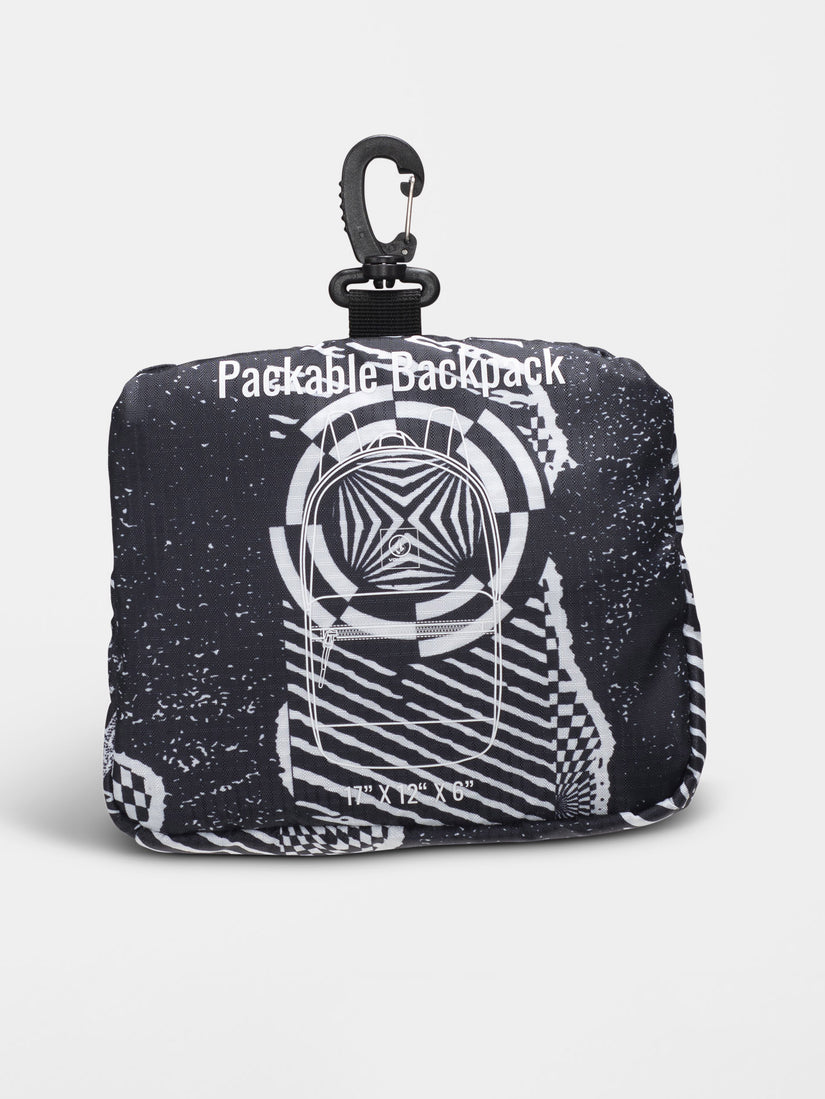 Mochila Packable - Black/White