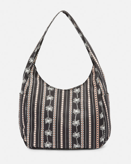 Bolsa Schoolyard Canvas Hobo - BLACK COMBO