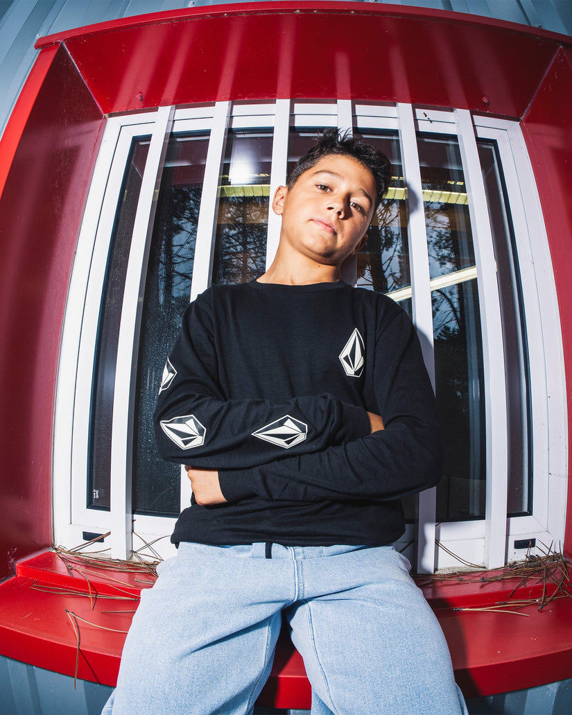 Camiseta Iconic Stone Gid - Black - (NIÑOS)