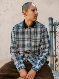 Camisa de franela Louie Lopez - BLACK