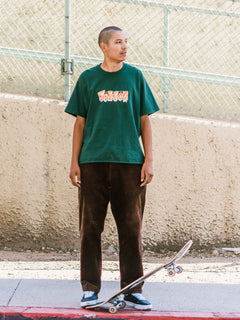 Pantalón de pana cónico Louie Lopez - DARK EARTH