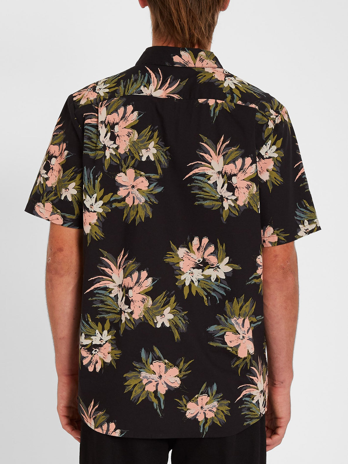 Floral With Cheese Shirt - Black (A0412112_BLK) [B]