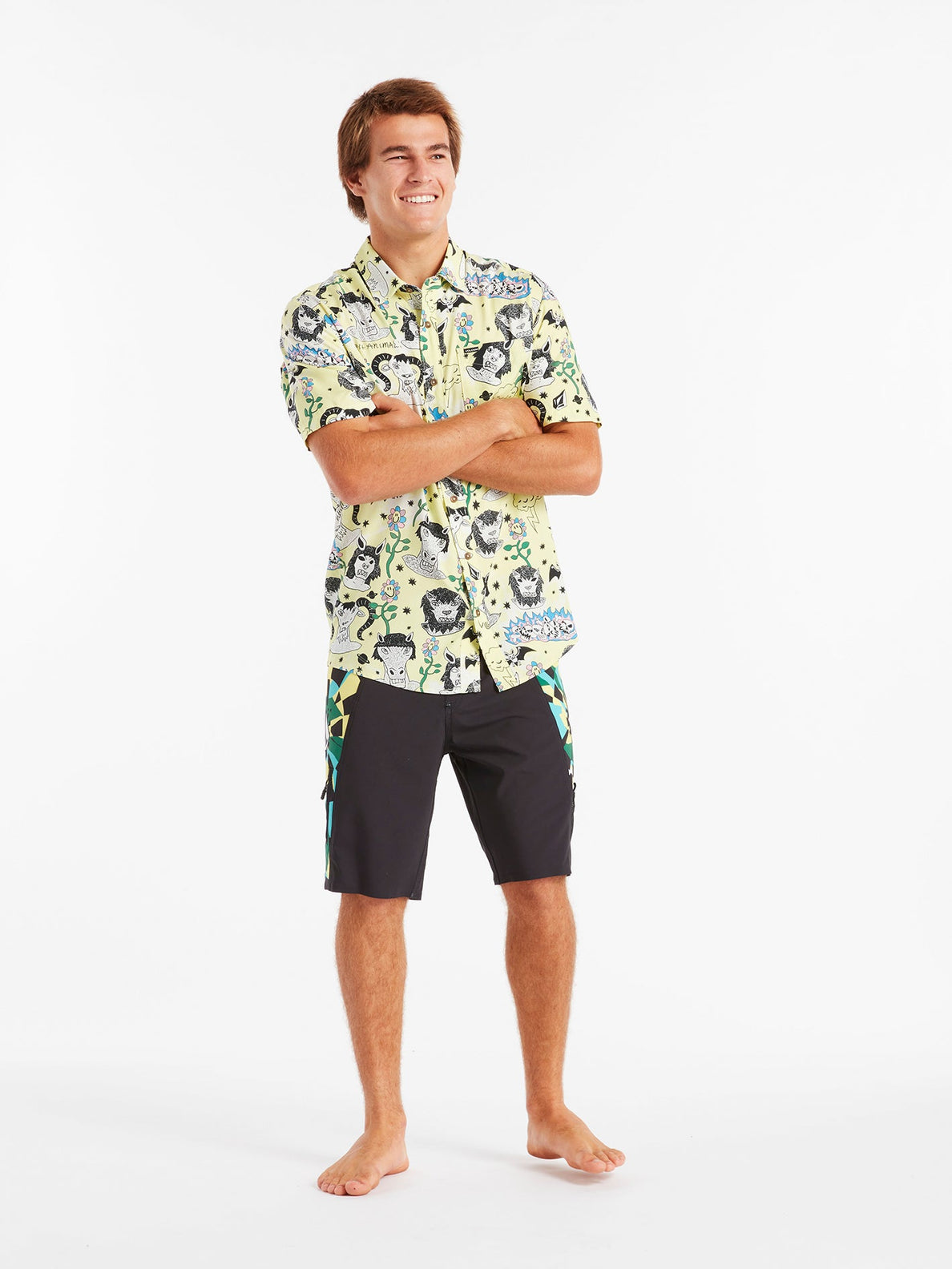 Camisa Surf Vitals Ozzy - GLIMMER YELLOW