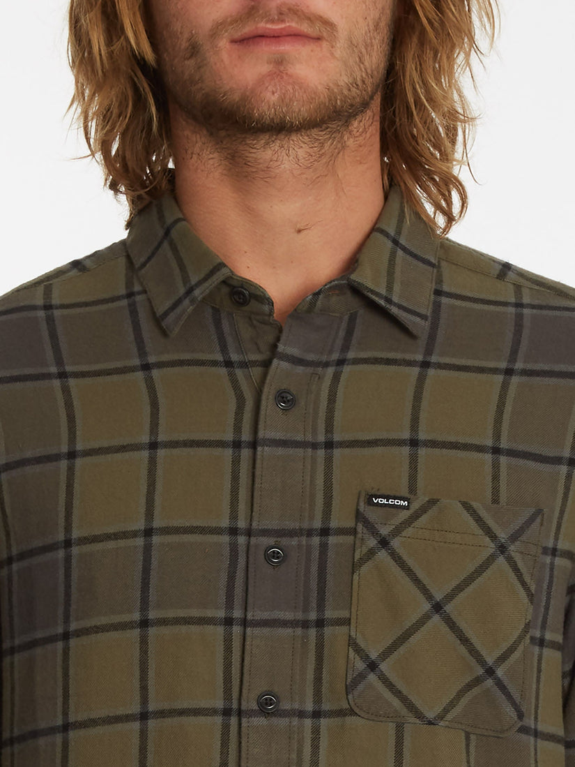 Caden Plaid Shirt - MILITARY (A0532203_MIL) [4]